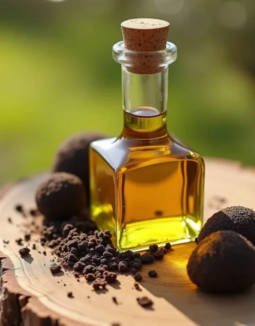 Huile d’olive aromatisée à la truffe